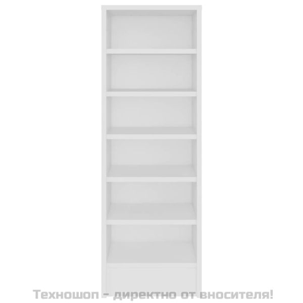 Шкаф за обувки, бял, 31,5x35x90 см, инженерно дърво
