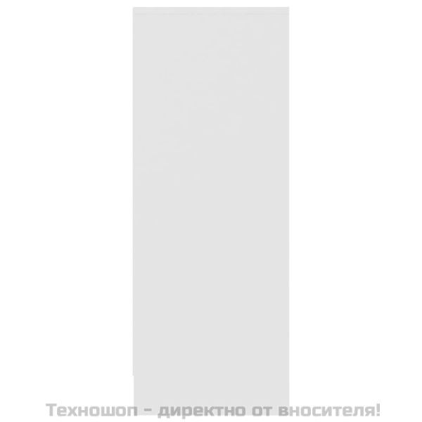 Шкаф за обувки, бял, 31,5x35x90 см, инженерно дърво