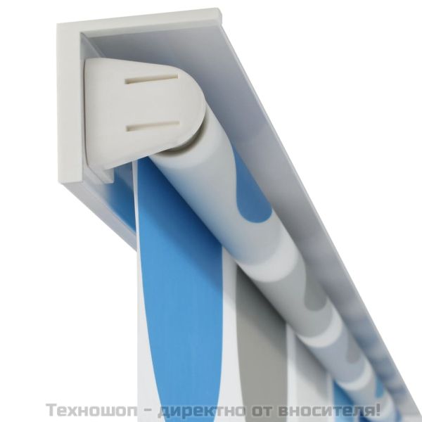 Ролетна щора за баня, 140x240 см, кръгове