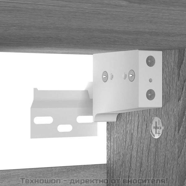 Шкаф за обувки, сив сонома, 60x35x70 см, инженерно дърво