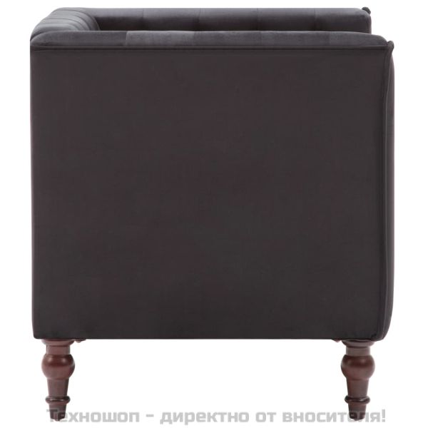 Фотьойл, черен, кадифе