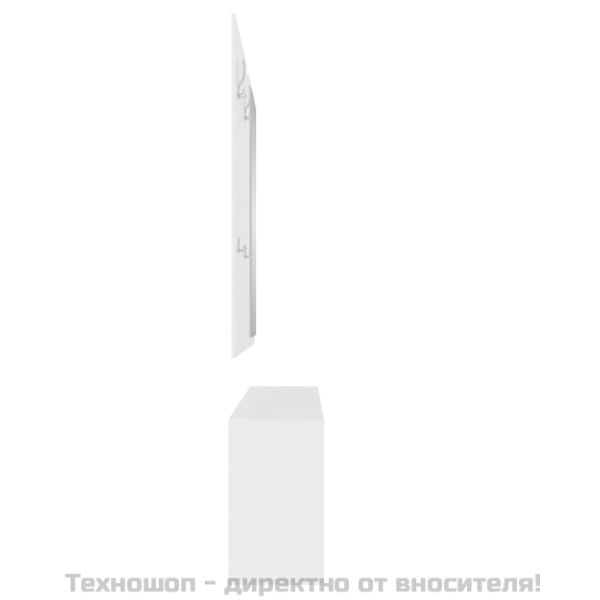 3-в-1 портманто, бял, инженерно дърво