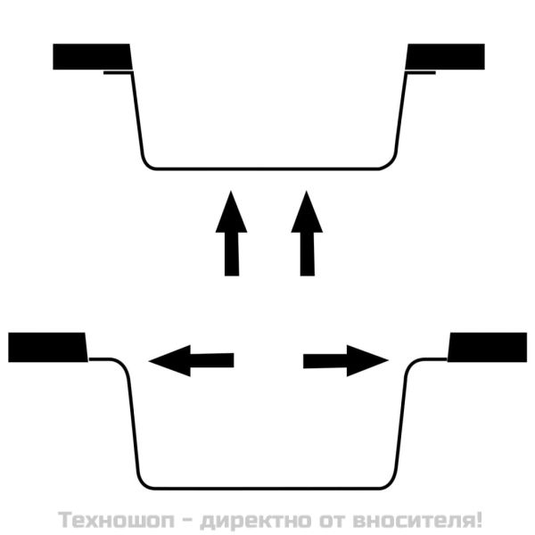 Кухненска мивка с преливник, черна, гранит
