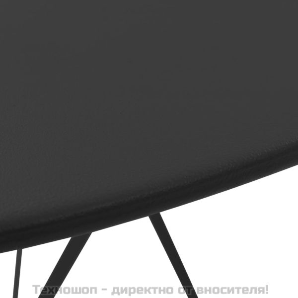 Бистро комплект, 3 части, стомана, черен