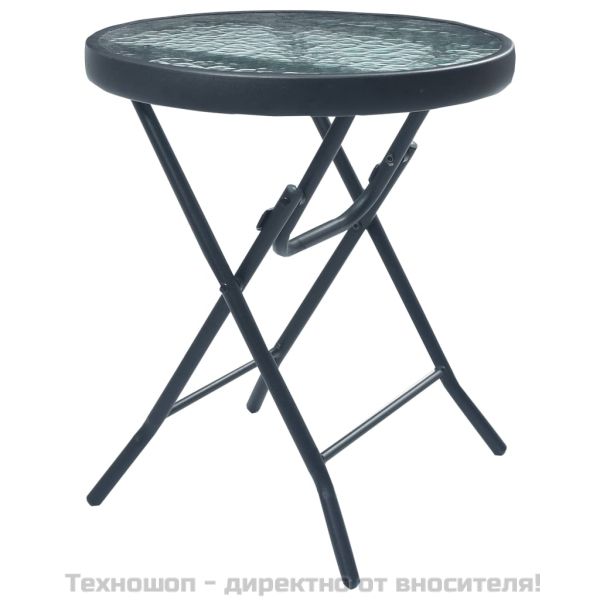 Бистро комплект, 3 части, таупе, стомана