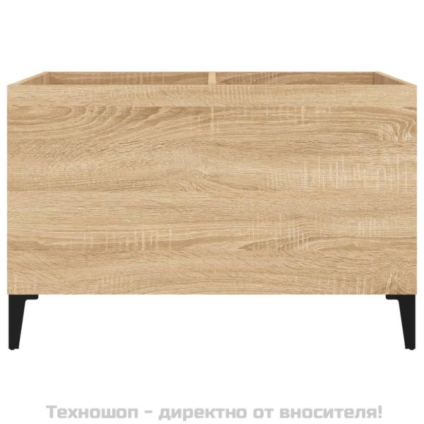 Шкаф за винилови плочи сонома дъб 74,5x38x48 см инженерно дърво
