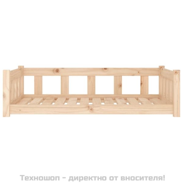 Кучешко легло 105,5x75,5x28 см, масивна дървесина, бор