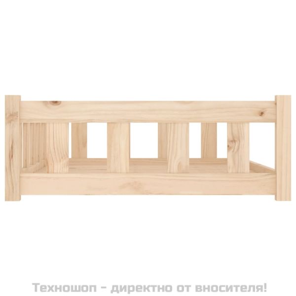Кучешко легло 105,5x75,5x28 см, масивна дървесина, бор