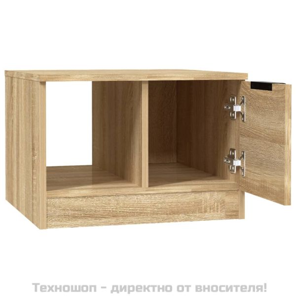 Кафе маса, дъб сонома, 50x50x36 см, инженерно дърво