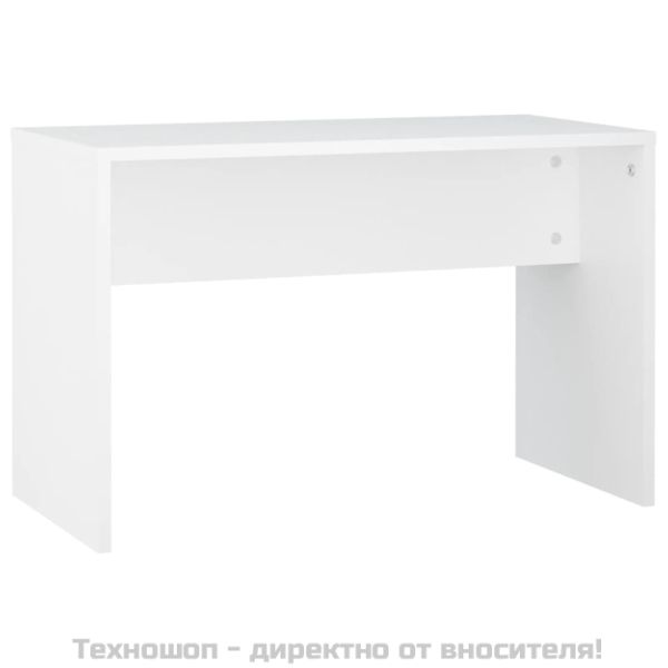 Комплект тоалетка с LED, бяла, инженерно дърво