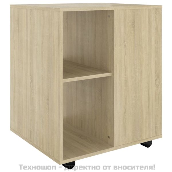 Подвижен шкаф, дъб сонома, 60x53x72 см, инженерно дърво