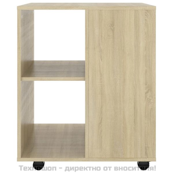 Подвижен шкаф, дъб сонома, 60x53x72 см, инженерно дърво