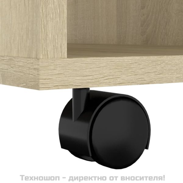 Подвижен шкаф, дъб сонома, 60x53x72 см, инженерно дърво