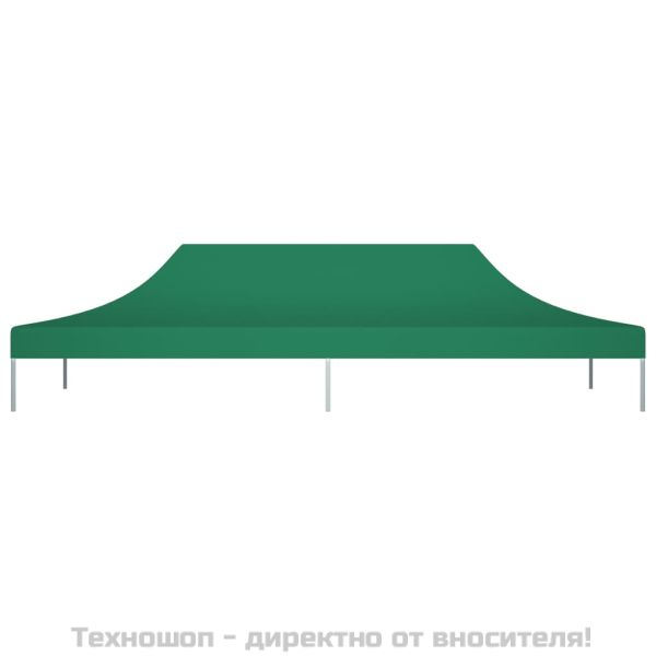Покривало за парти шатра, 6x3 м, зелено, 270 г/м²