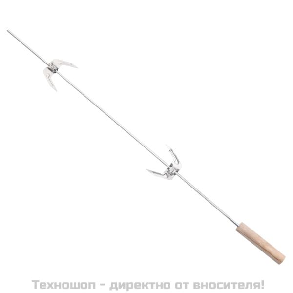 Барбекю скара на дървени въглища с колела черно стомана