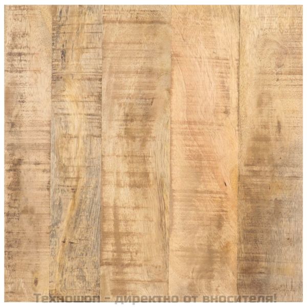 Помощна маса с колелца 40x40x42 см грубо мангово дърво