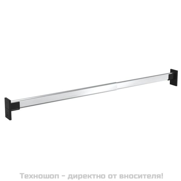 Телескопични релси за гардероб 2 бр сребристи 58-100 см