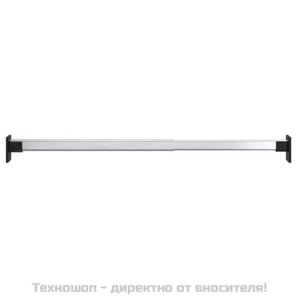 Телескопични релси за гардероб 2 бр сребристи 58-100 см