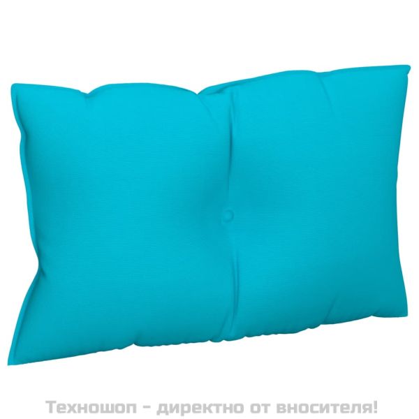 Палетни възглавници, 3 бр, тюркоаз, плат Оксфорд