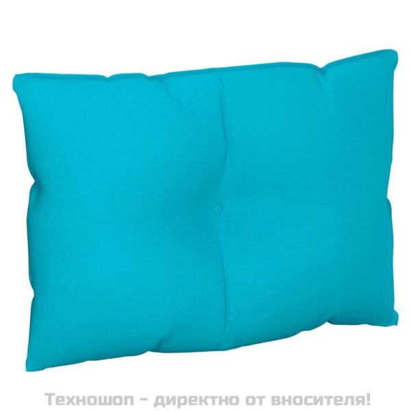 Палетни възглавници, 3 бр, тюркоаз, плат Оксфорд