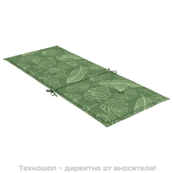 Възглавници за столове с висока облегалка 4 бр на листа текстил