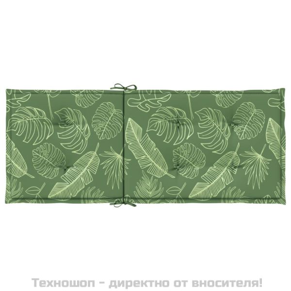 Възглавници за столове с висока облегалка 4 бр на листа текстил