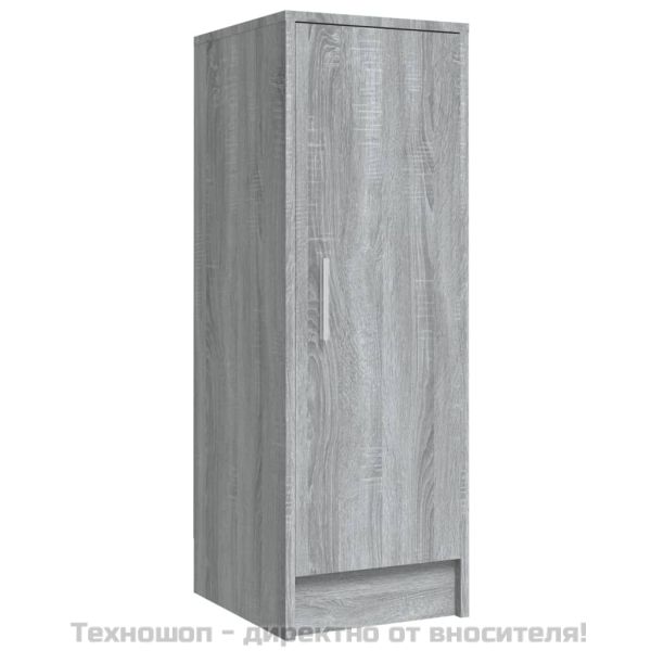 Шкаф за обувки, сив сонома, 32x35x92 см, инженерно дърво