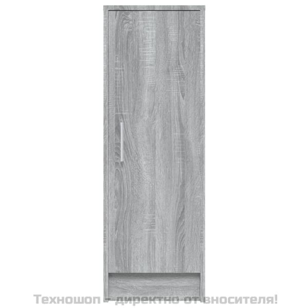 Шкаф за обувки, сив сонома, 32x35x92 см, инженерно дърво