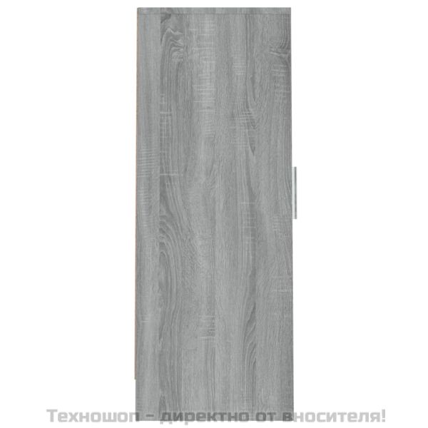Шкаф за обувки, сив сонома, 32x35x92 см, инженерно дърво