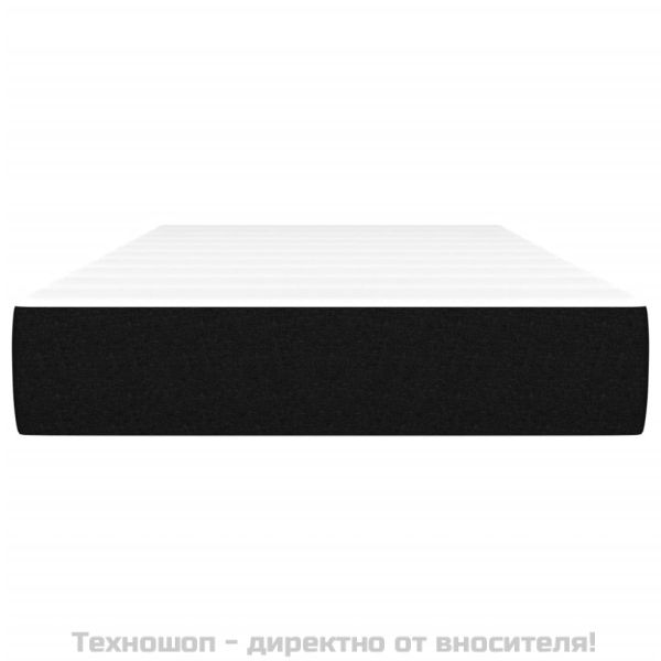 Матрак за легло с покет пружини черен 90x190x20 см плат