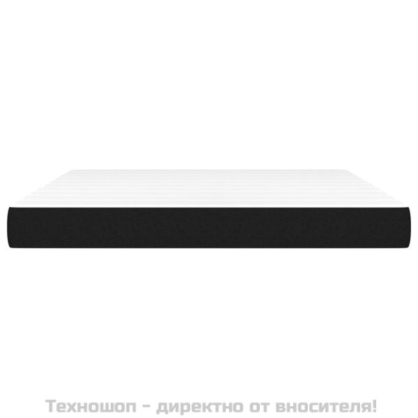 Матрак за легло с покет пружини черен 180x200x20 см плат