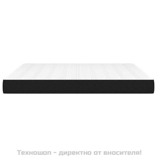 Матрак за легло с покет пружини черен 180x200x20 см плат