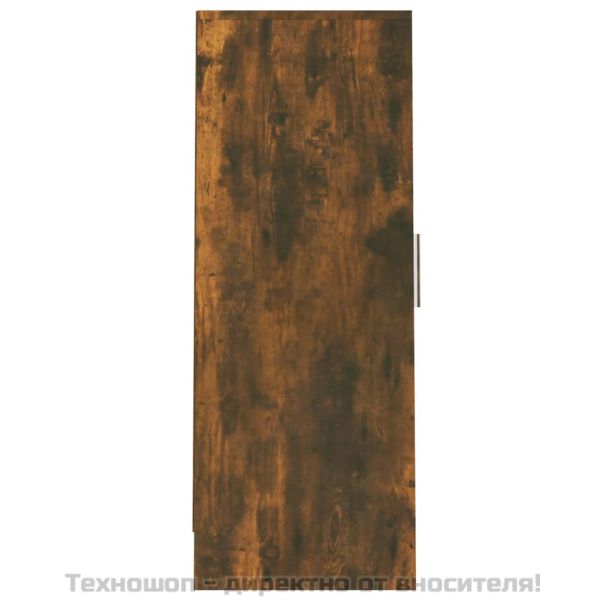 Шкаф за обувки, опушен дъб, 32x35x92 см, инженерно дърво