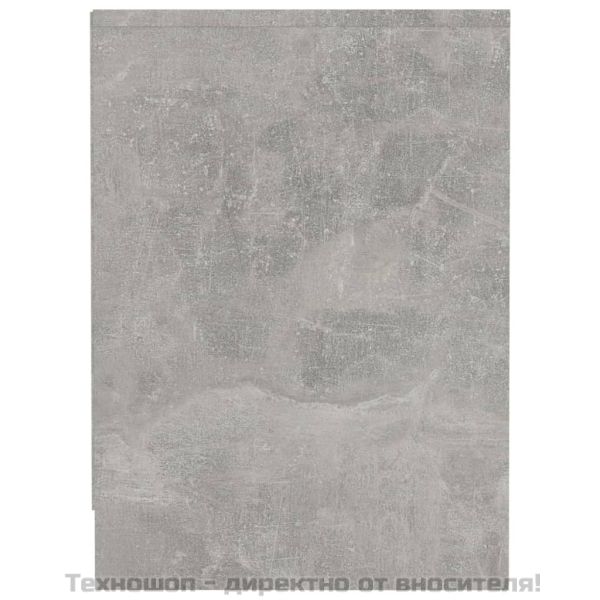 ТВ шкаф, бетонно сиво, 102x37,5x52,5 см, инженерно дърво