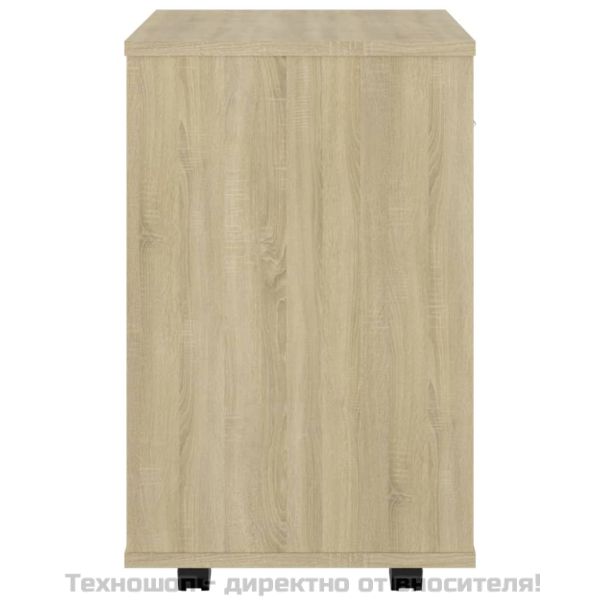 Шкаф на колелца, дъб сонома, 46x36x59 см, инженерно дърво