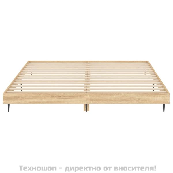 Рамка за легло без матрак сонома дъб 120x200 см инженерно дърво