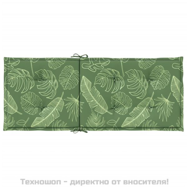 Възглавници за столове с висока облегалка 2 бр на листа текстил