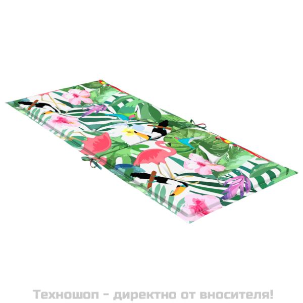 Възглавници за столове с облегалка, 4 бр, многоцветни, текстил