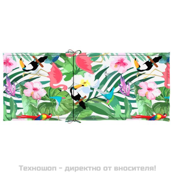 Възглавници за столове с облегалка, 4 бр, многоцветни, текстил