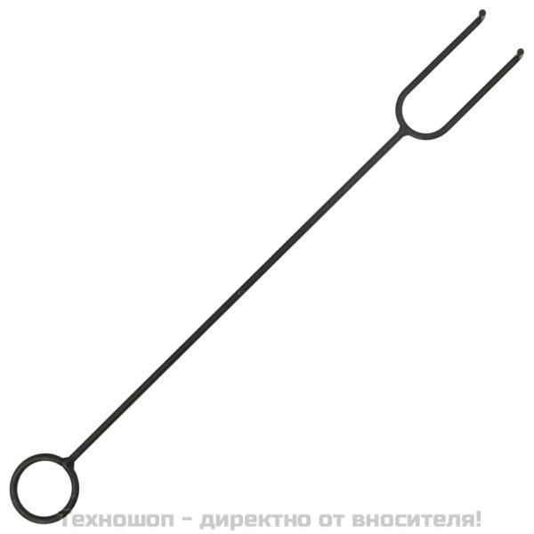 Рустик огнище с ръжен 62x54x56 см XXL стомана