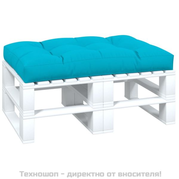Палетна възглавница, тюркоаз, 120x80x12 см, текстил