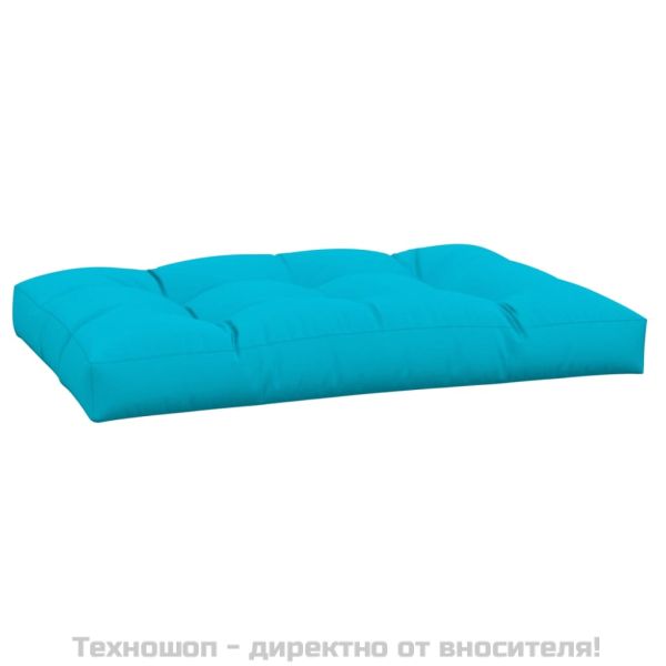 Палетна възглавница, тюркоаз, 120x80x12 см, текстил