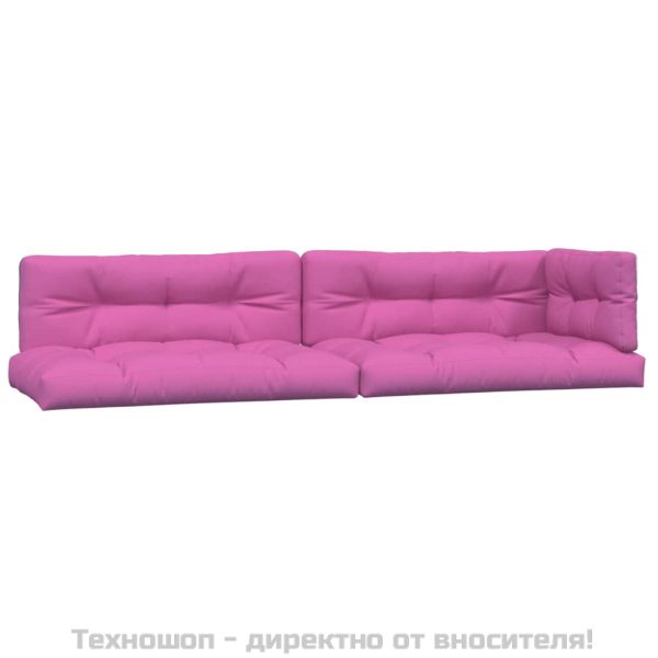 Палетни възглавници, 5 бр, розови, текстил