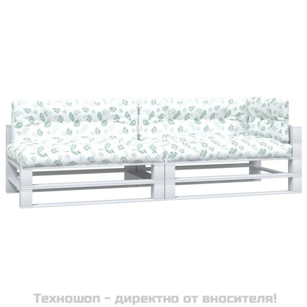 Палетни възглавници, 5 бр, на листа, текстил
