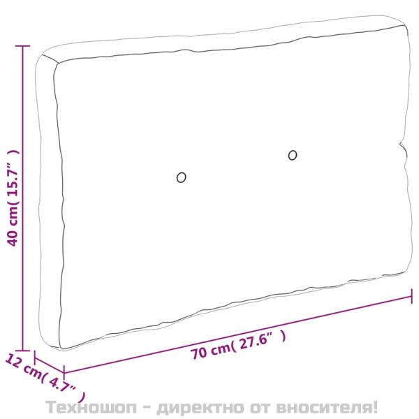 Палетни възглавници, 5 бр, на листа, текстил