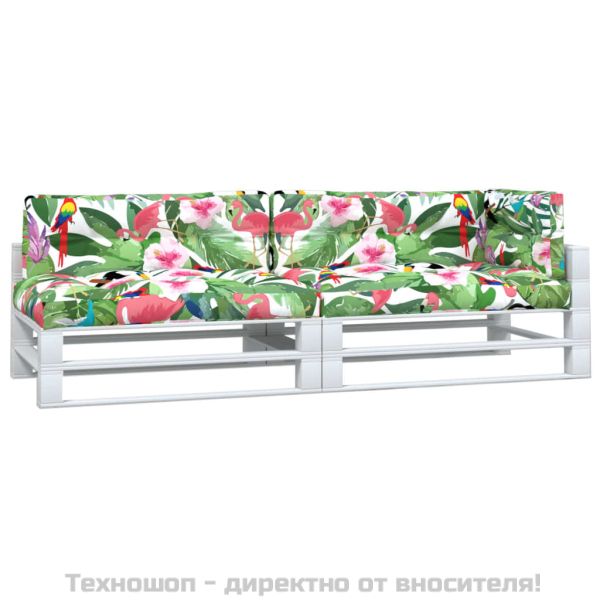 Палетни възглавници, 5 бр, многоцветни, текстил