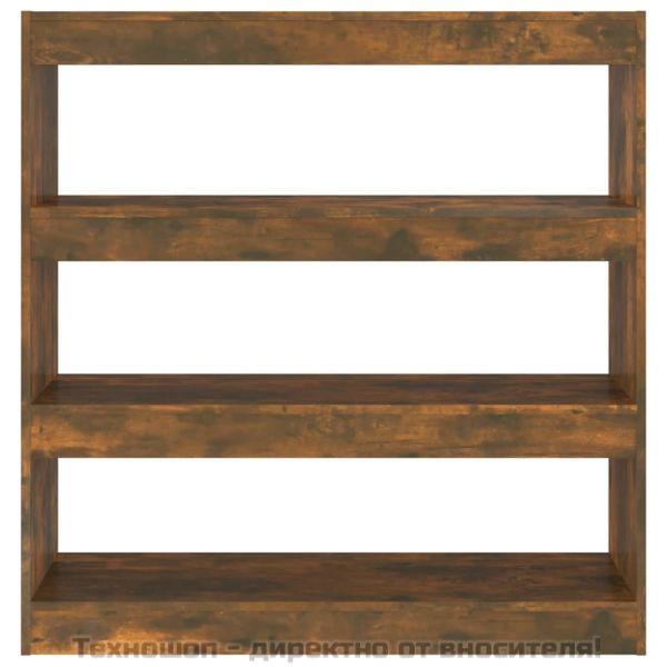 Библиотека/разделител за стая, опушен дъб, 100x30x103 см