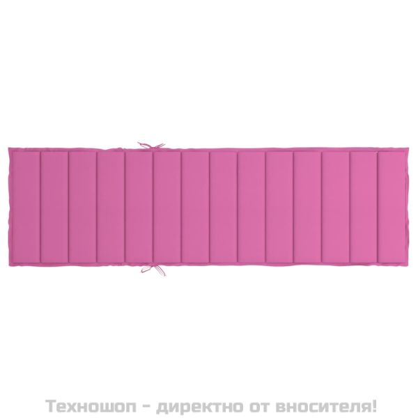 Шалте за шезлонг, розово, Оксфорд плат