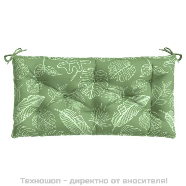 Възглавници за градински пейки 2 бр на листа 100x50x7 см плат
