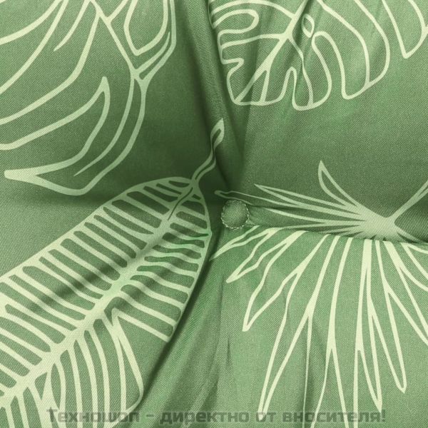 Възглавници за градински пейки 2 бр на листа 100x50x7 см плат